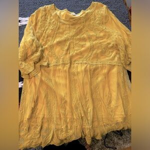 Mustard Lace Tunic